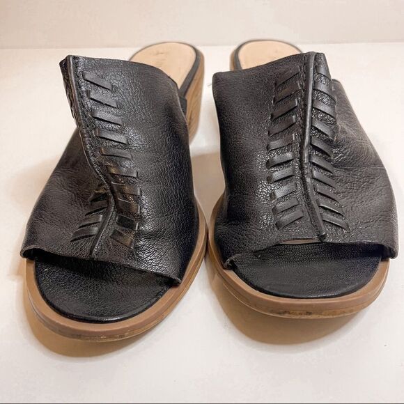 Nine West Rahima Slip On Black Mule Sandal Size 8 - Picture 4 of 10